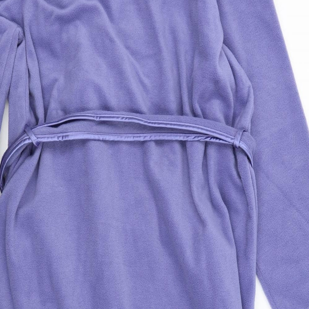 Damart Womens Purple Solid Fleece  Gown Size 2XL