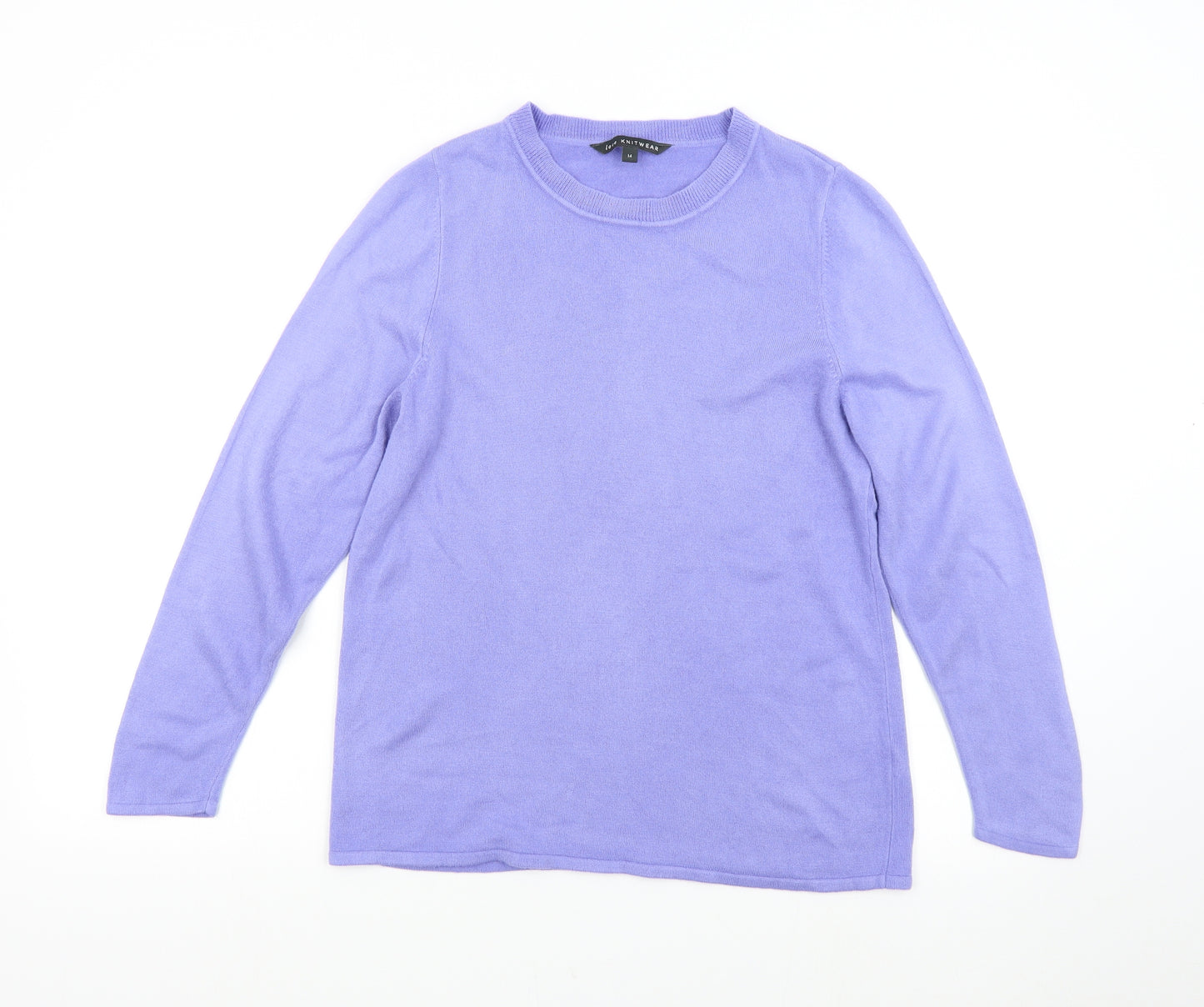 M&S Womens Purple  Knit Pullover Jumper Size M