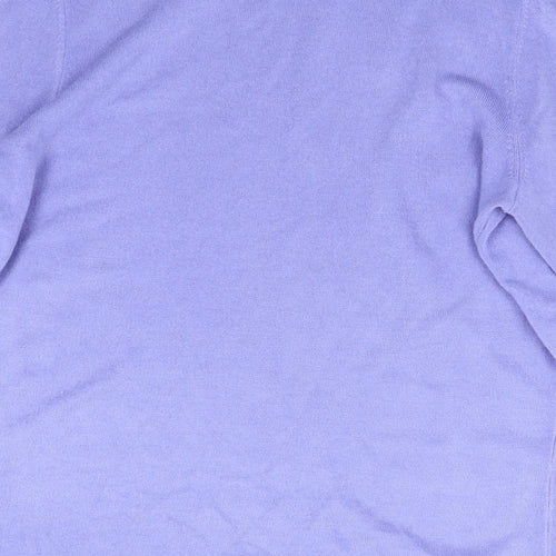 M&S Womens Purple  Knit Pullover Jumper Size M