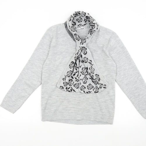 Hand to Hand Womens Grey  Knit Pullover Jumper Size S