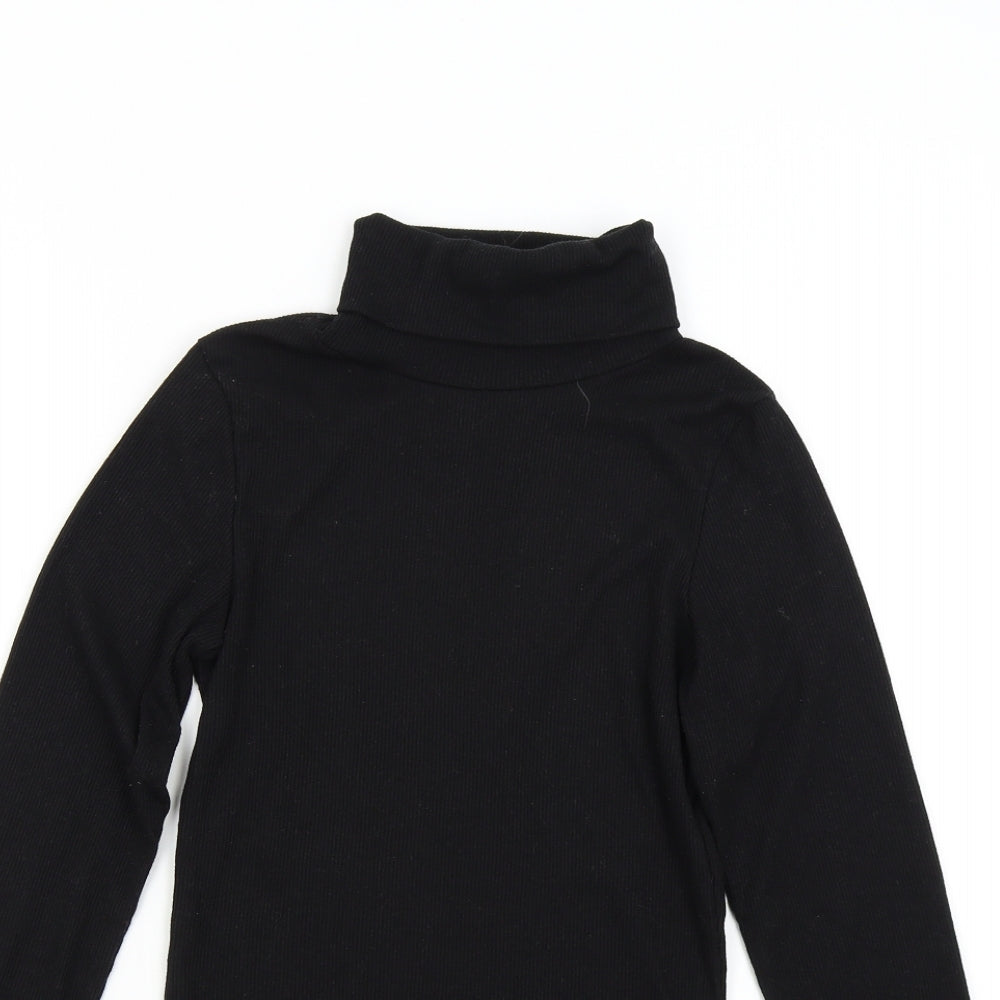 New Look Womens Black  Knit Pullover Jumper Size 10