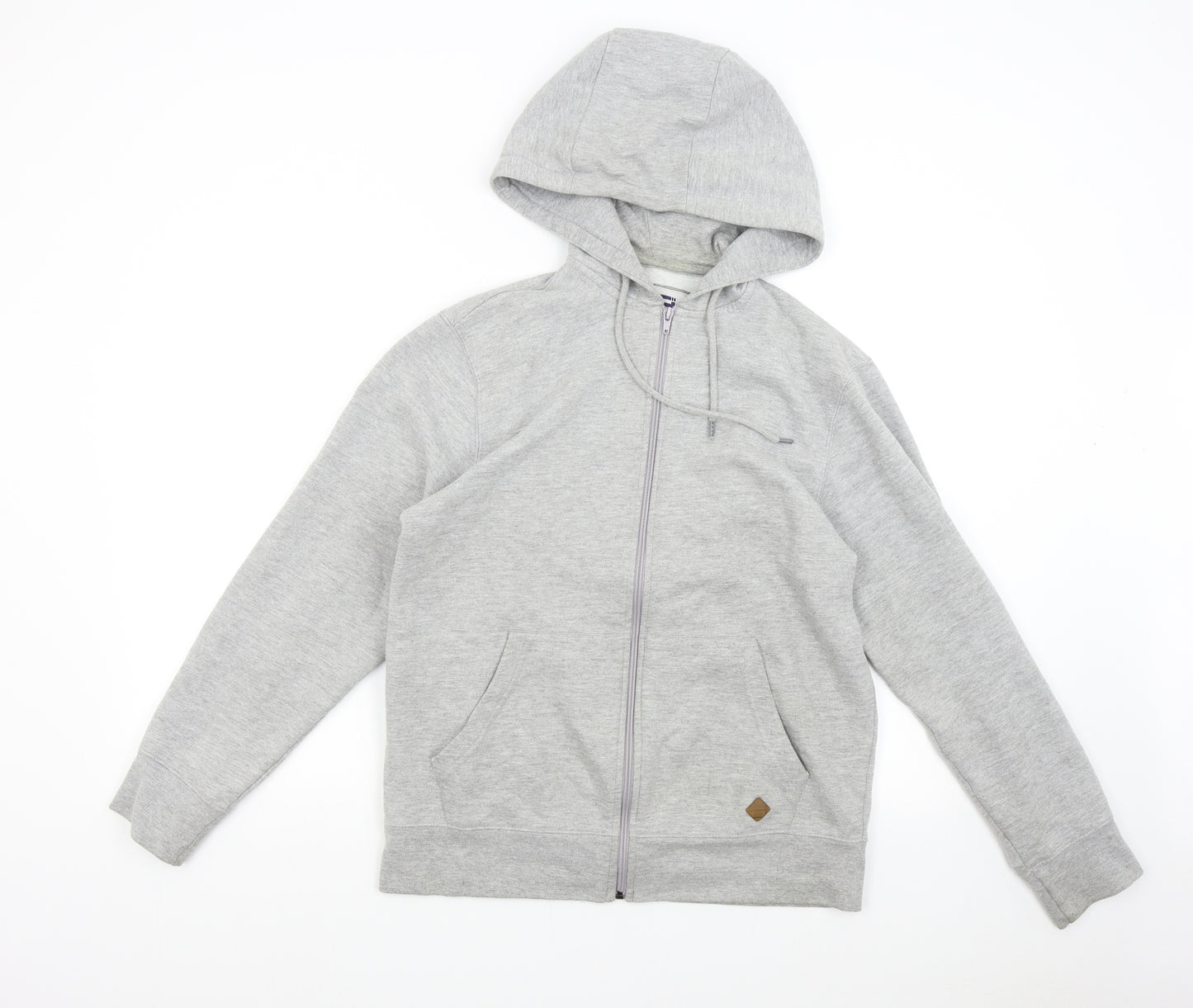 Urban Apparel Mens Grey   Full Zip Hoodie Size L