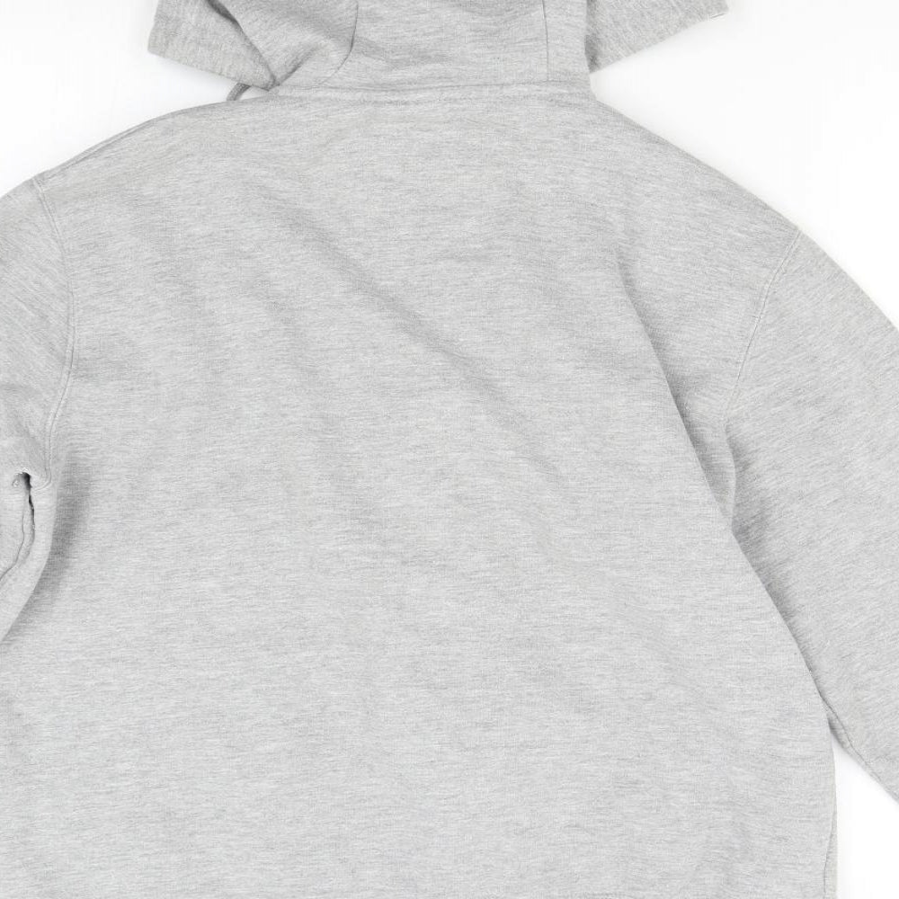 Urban Apparel Mens Grey   Full Zip Hoodie Size L