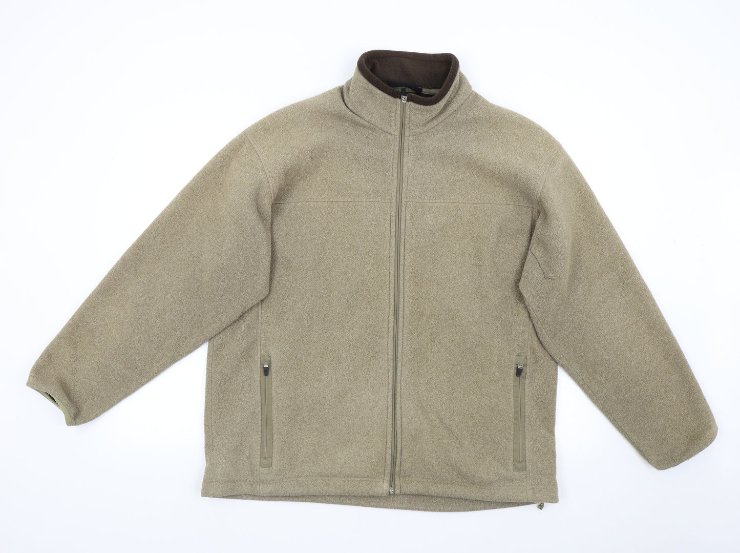 M&S Mens Brown  Fleece Jacket  Size L