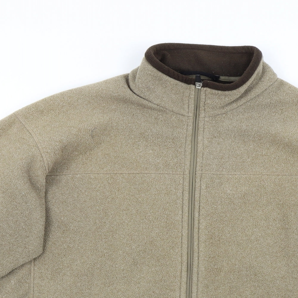 M&S Mens Brown  Fleece Jacket  Size L
