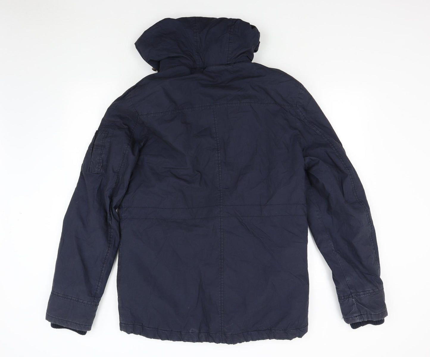 NEXT Mens Blue   Overcoat Coat Size L