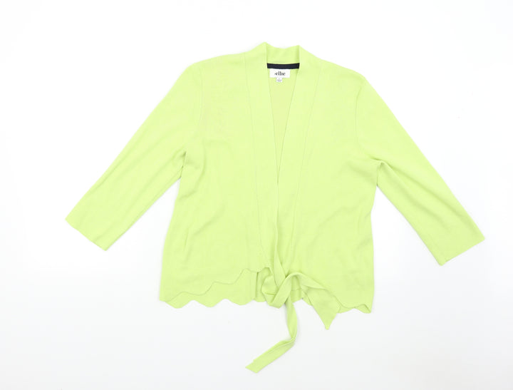 Ellie Womens Green  Knit Cardigan Jumper Size L