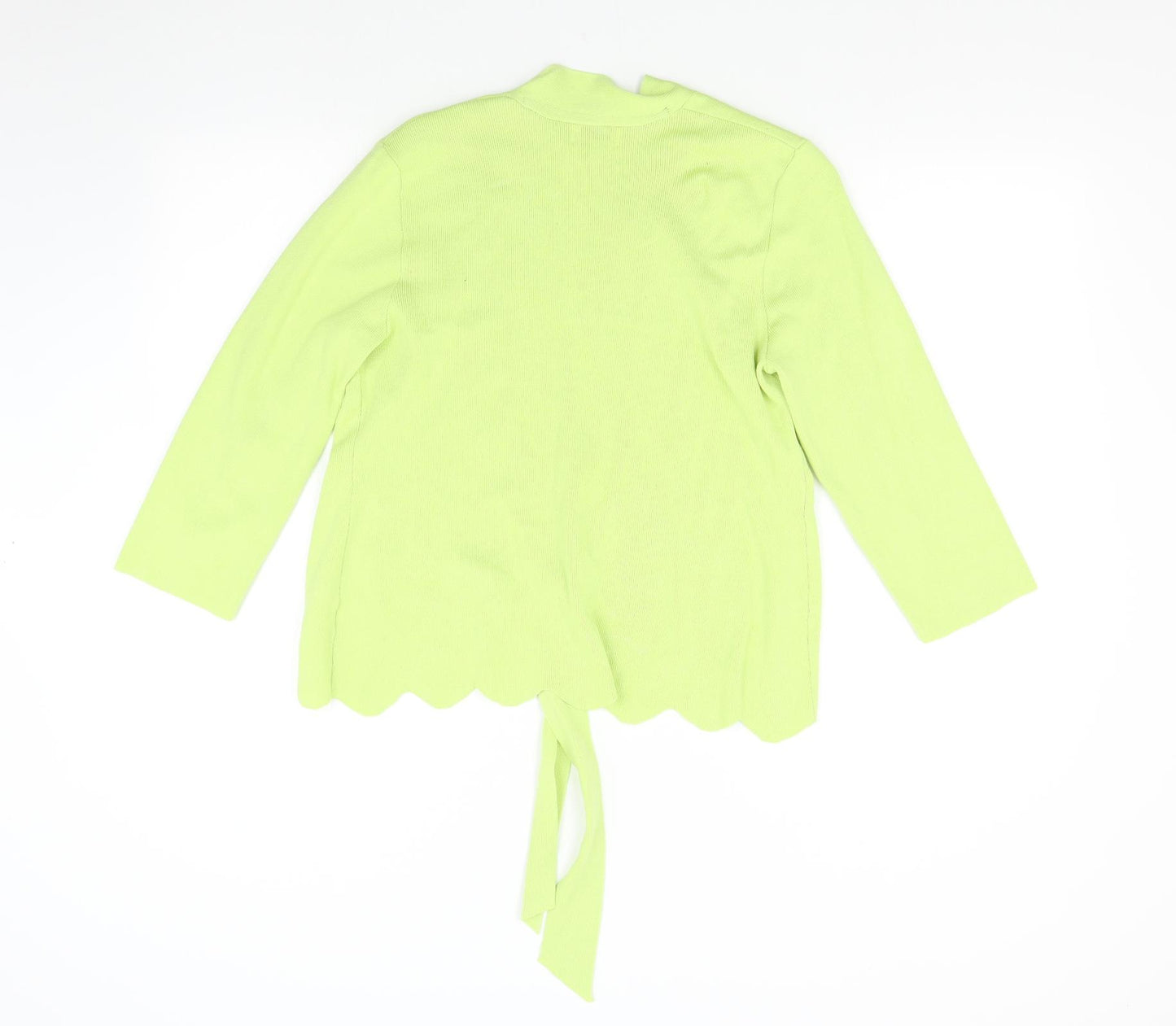 Ellie Womens Green  Knit Cardigan Jumper Size L