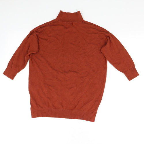 F&F Womens Orange  Knit Pullover Jumper Size 6