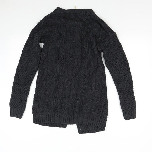 Fat Face Womens Grey  Knit Cardigan Jumper Size 10