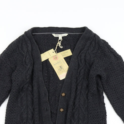 Fat Face Womens Grey  Knit Cardigan Jumper Size 10