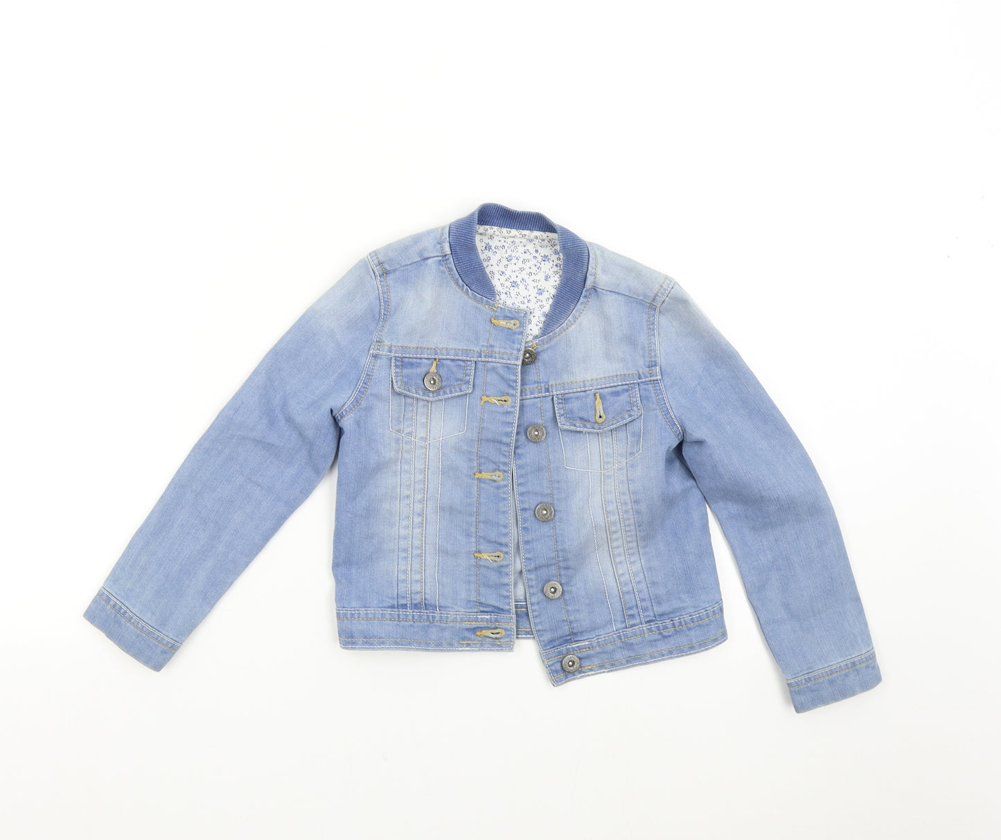 Nutmeg Girls Blue  Denim Jacket  Size 6-7 Years
