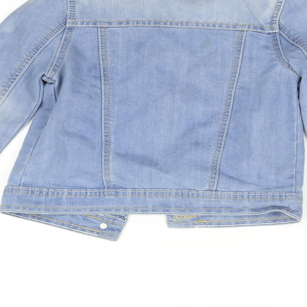Nutmeg Girls Blue  Denim Jacket  Size 6-7 Years