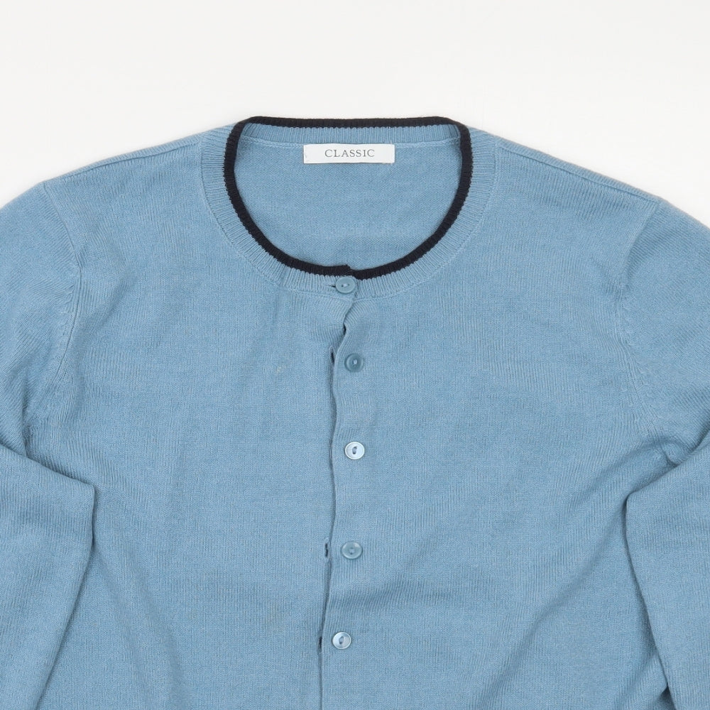 Marks and Spencer Womens Blue   Cardigan Jumper Size 14