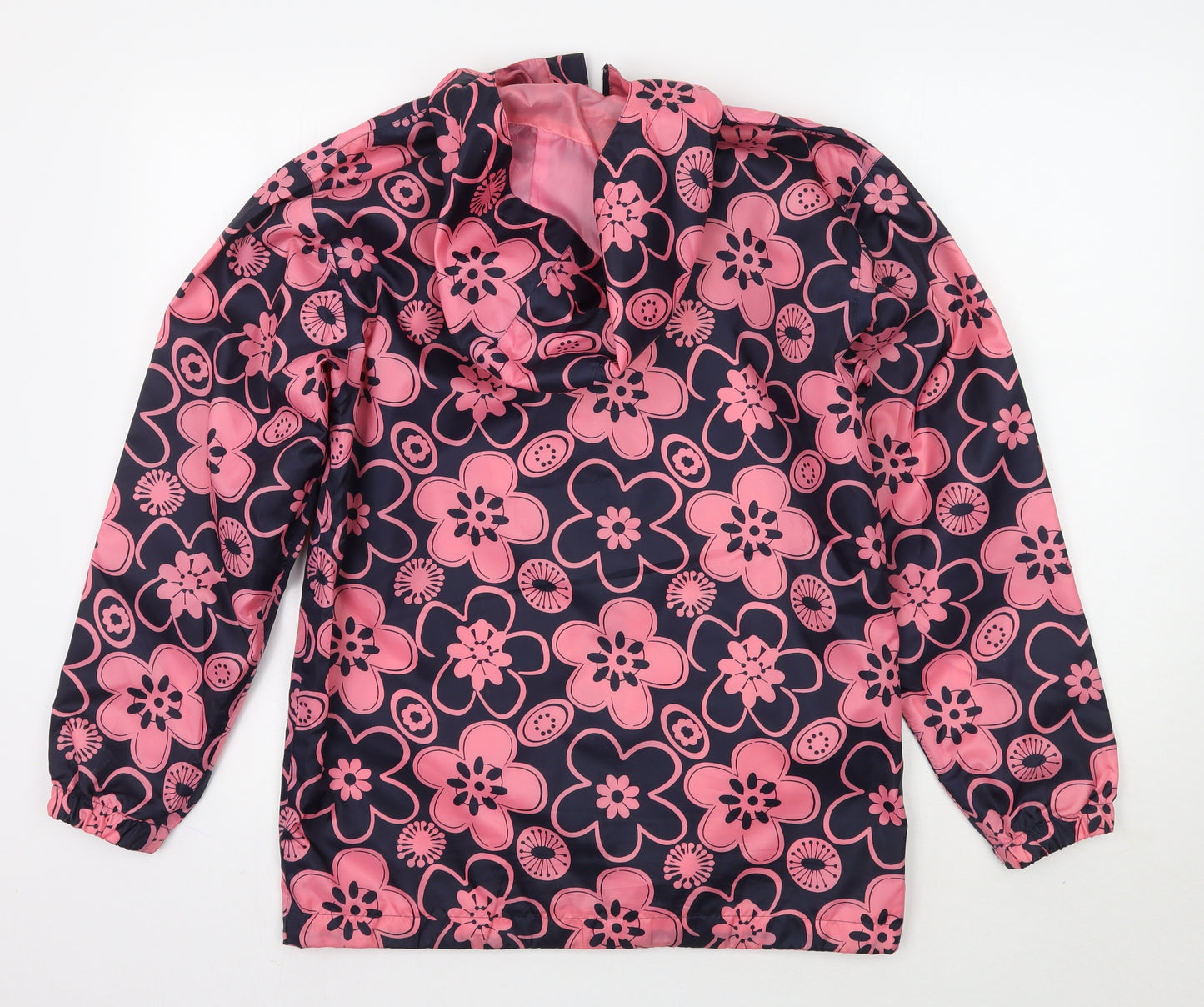 Rydale Girls Black Floral  Rain Coat Coat Size 13 Years