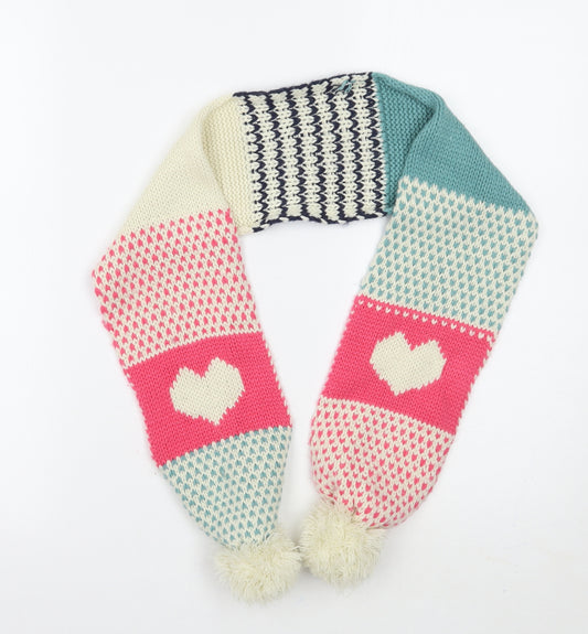 George Girls Beige Fair Isle  Scarf Scarves & Wraps Size Regular