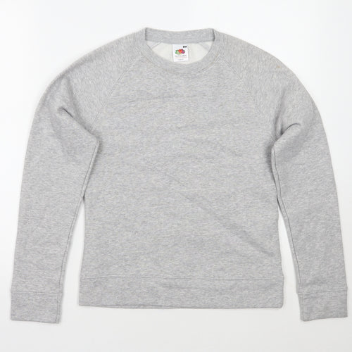 Fruit of the Loom Womens Grey   Pullover Jumper Size XS