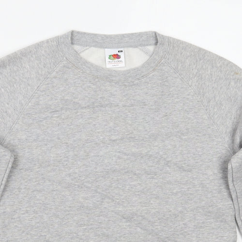 Fruit of the Loom Womens Grey   Pullover Jumper Size XS