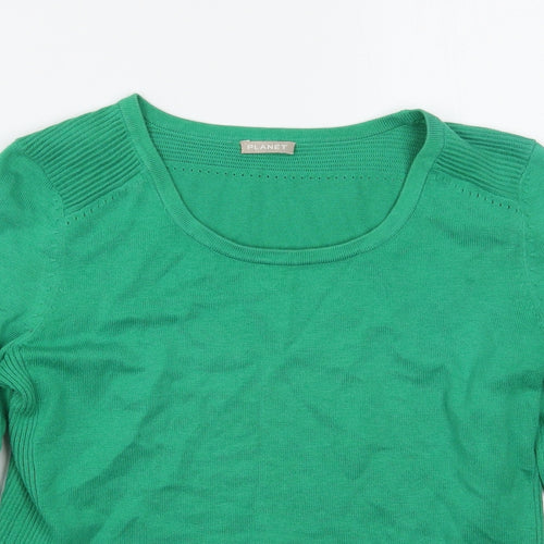 Planet Womens Green   Pullover Jumper Size S