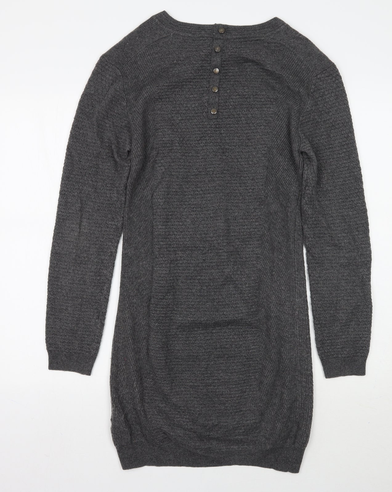 Warehouse Womens Grey   Jumper Dress  Size 8