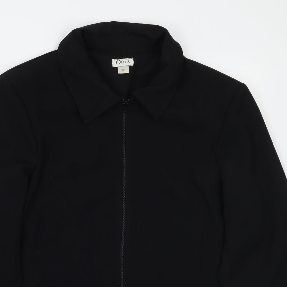 OPUS Womens Black   Jacket Coat Size 18