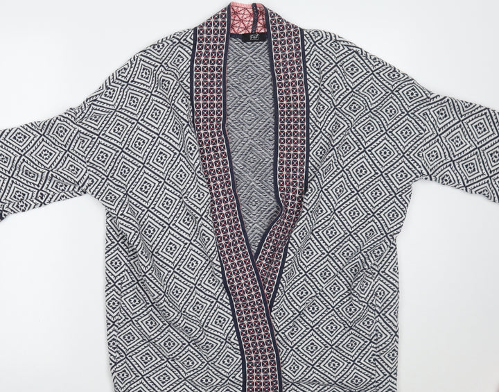 F&F Womens White Geometric  Pullover Jumper Size 12