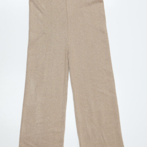 Flamade Womens Gold   Trousers  Size S L26 in