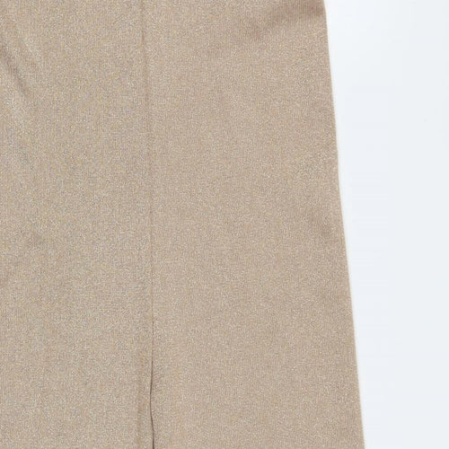 Flamade Womens Gold   Trousers  Size S L26 in