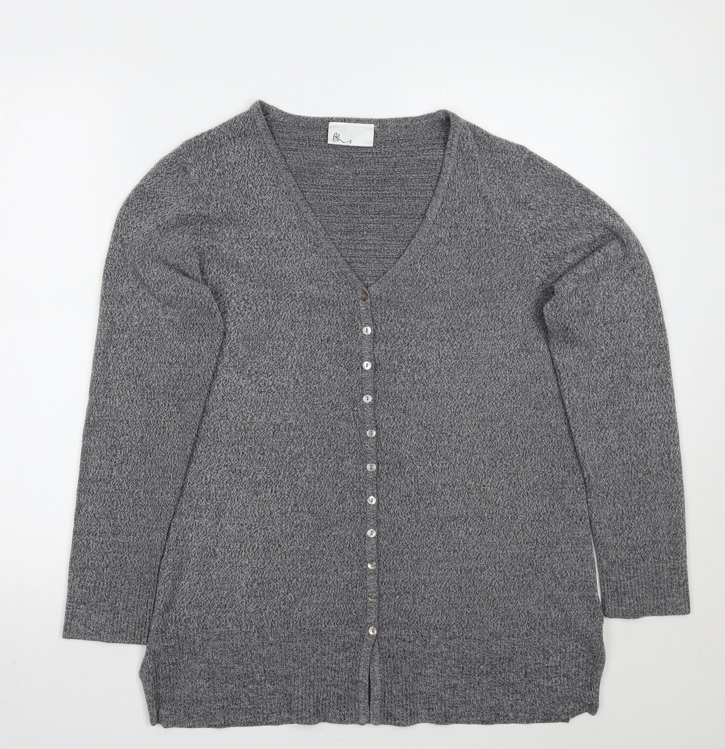 BHS Womens Grey   Cardigan Jumper Size 14