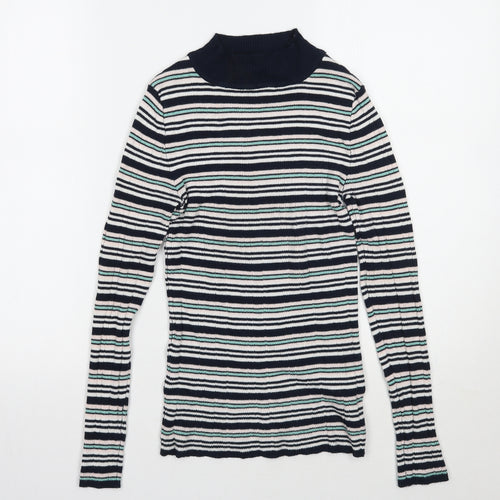Primark Womens Blue Striped  Pullover Jumper Size 10
