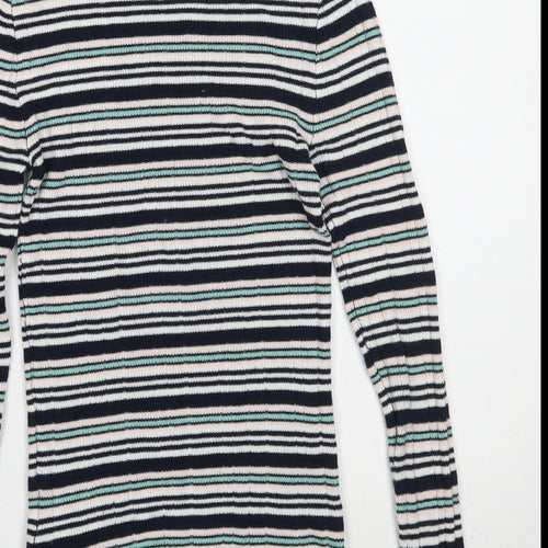 Primark Womens Blue Striped  Pullover Jumper Size 10