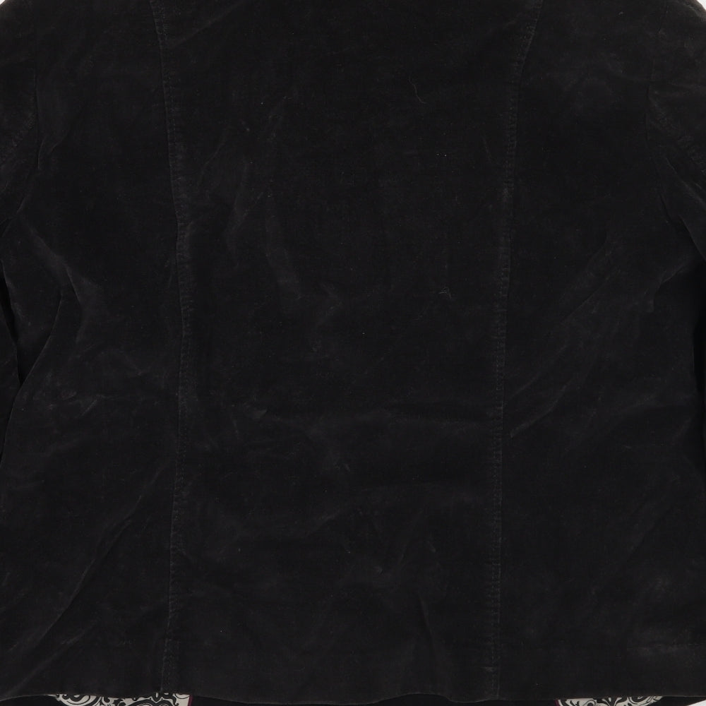 Per Una Womens Black   Jacket Coat Size 14