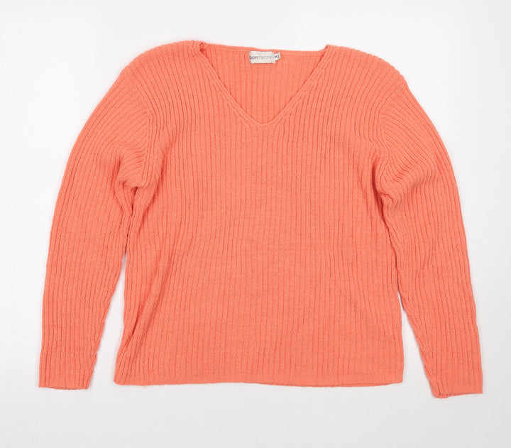 Bonmarché Womens Orange   Pullover Jumper Size M