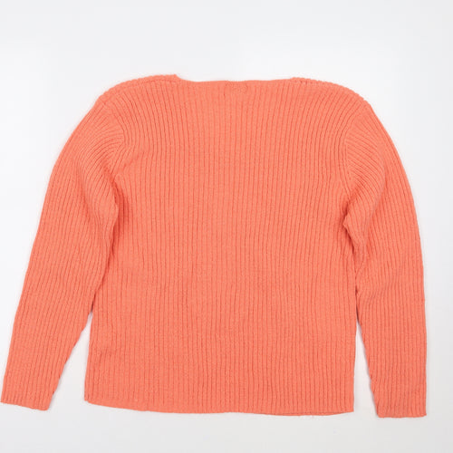 Bonmarché Womens Orange   Pullover Jumper Size M