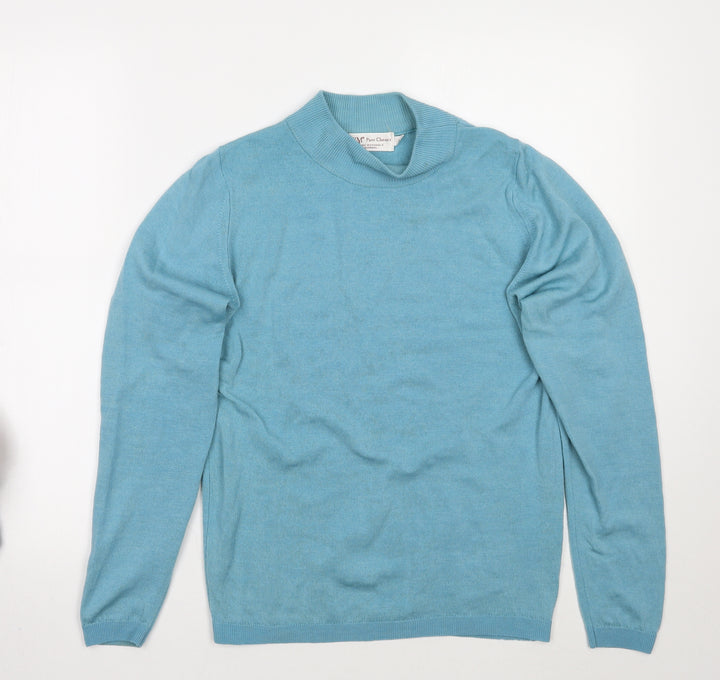 EWM Womens Blue Pullover Jumper Size S