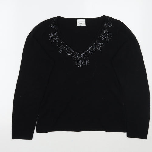 NEXT Womens Black   Pullover Jumper Size 10