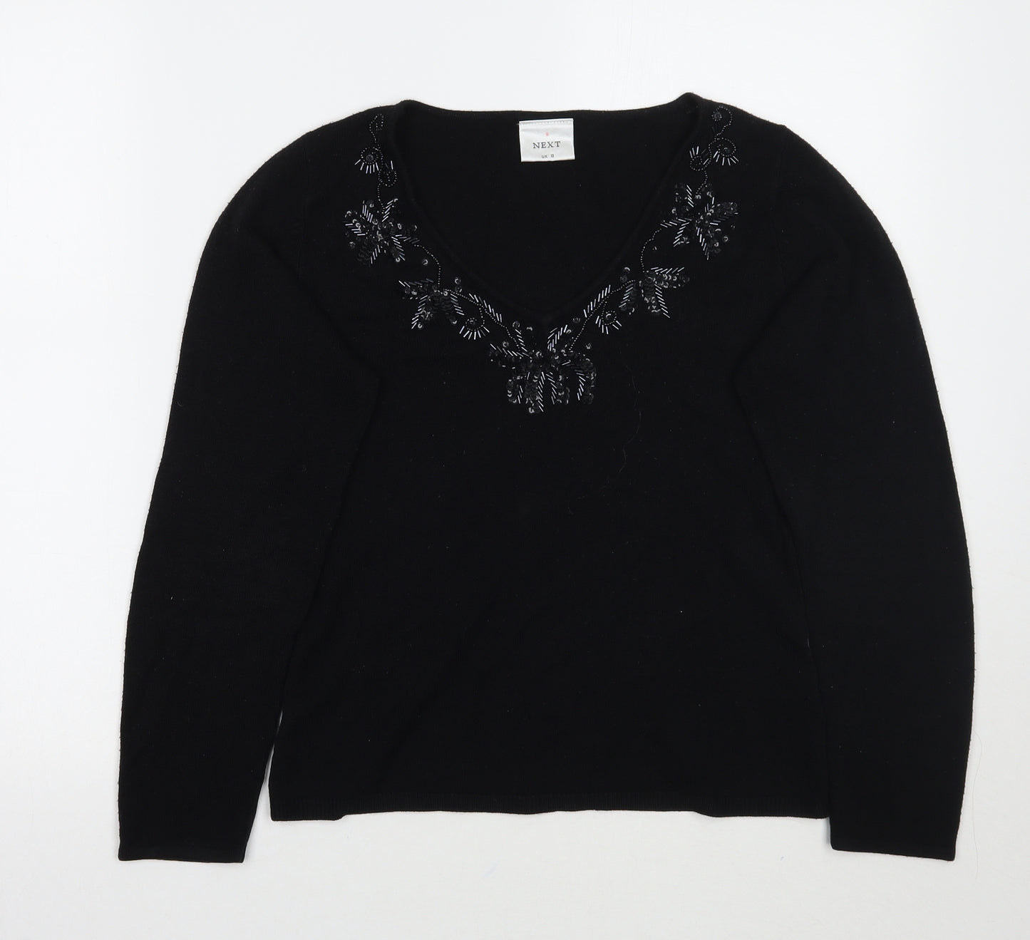 NEXT Womens Black   Pullover Jumper Size 10