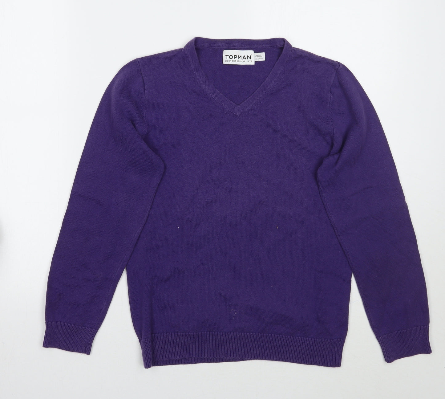Topman Womens Purple   Pullover Jumper Size XS