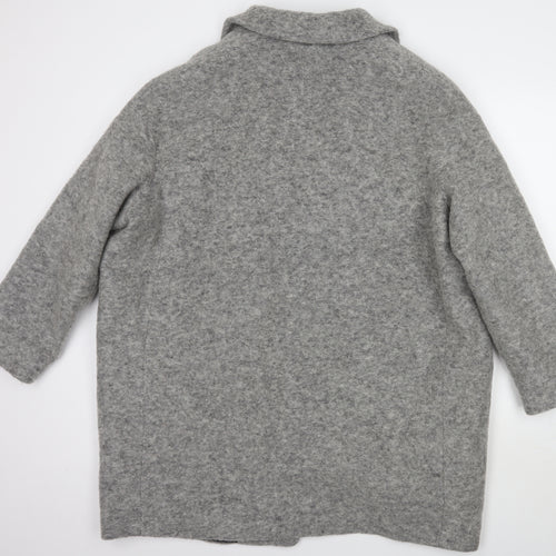 Per Una Womens Grey   Jacket Coat Size 18