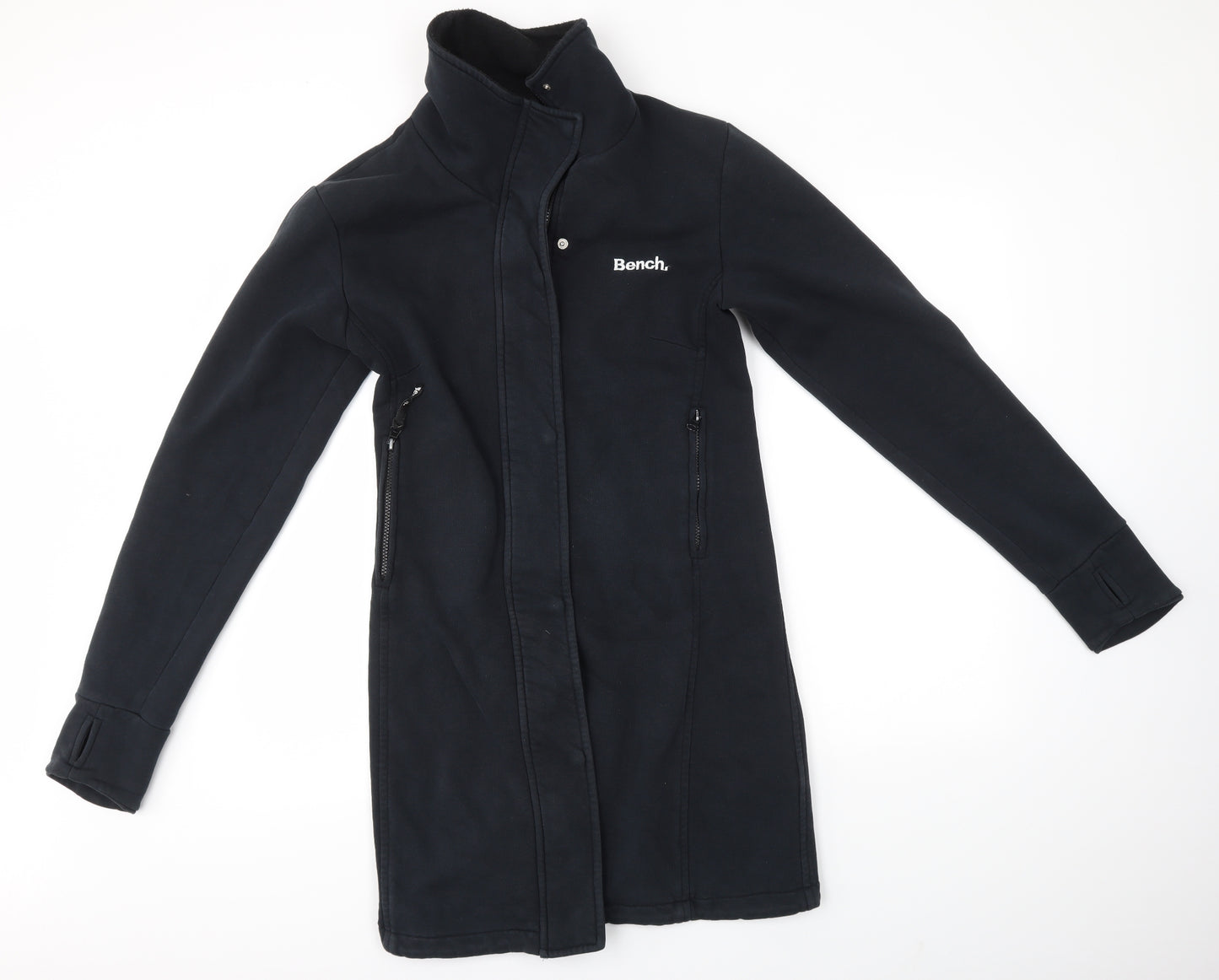 Bench Womens Black   Full Zip Jumper Size L