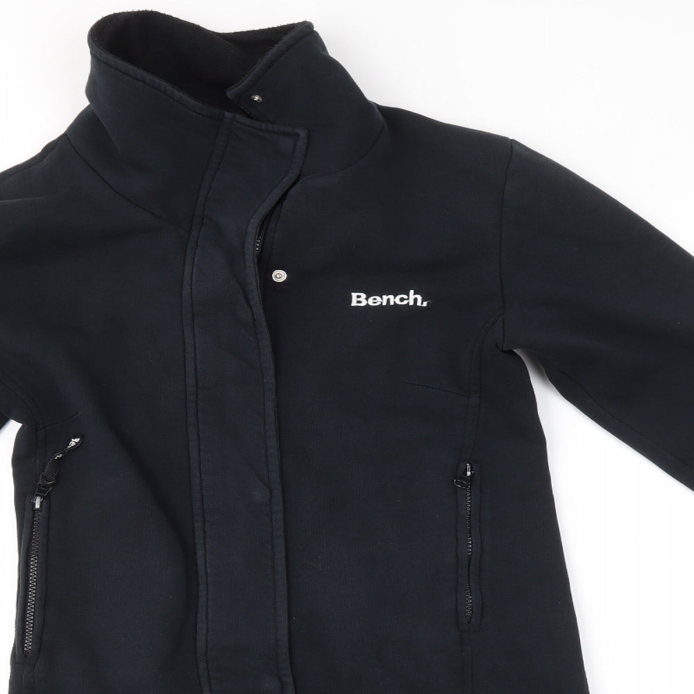 Bench Womens Black   Full Zip Jumper Size L