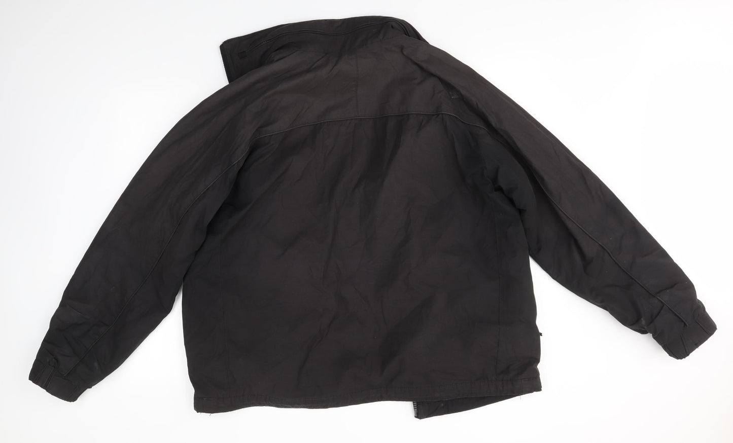 M&S Mens Black   Overcoat Coat Size L