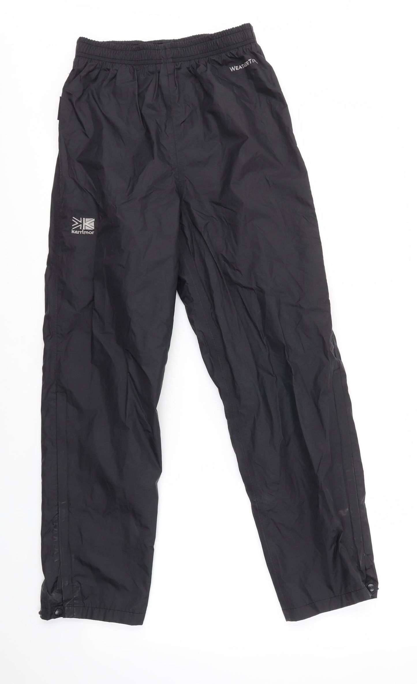 Karrimor Boys Black   Rain Trousers Trousers Size 11-12 Years