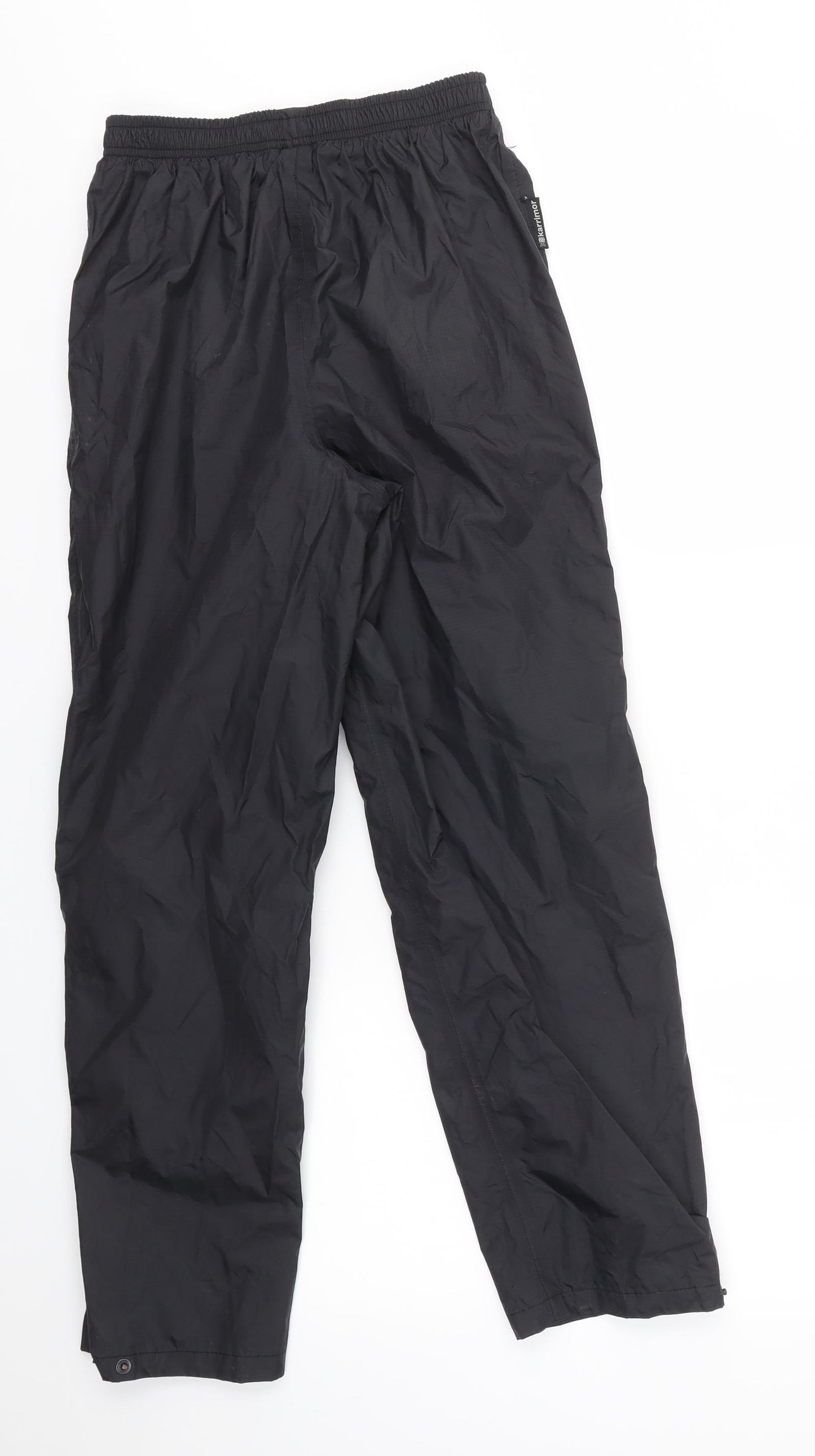 Karrimor Boys Black   Rain Trousers Trousers Size 11-12 Years