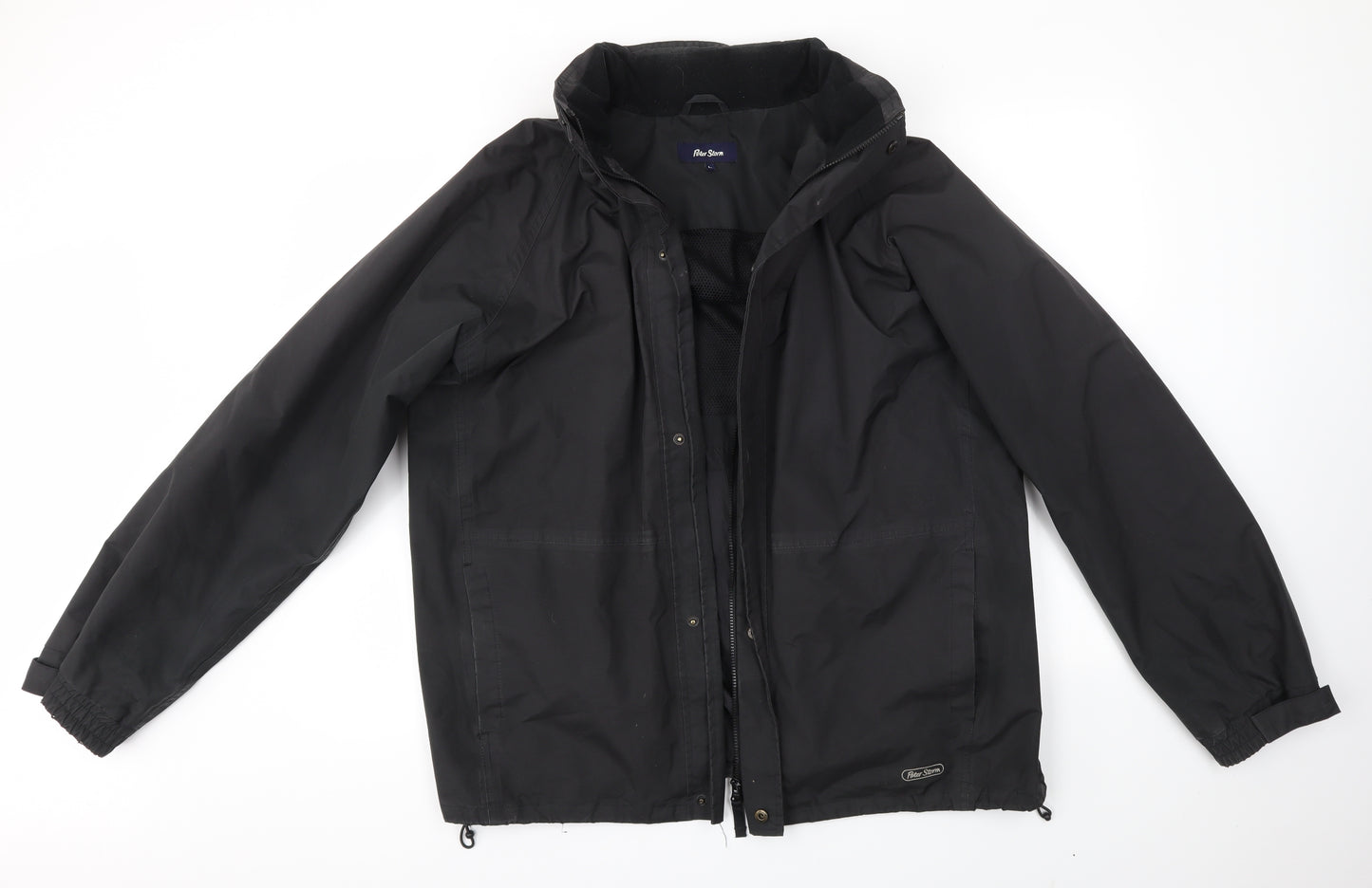 Peter Storm Mens Black   Rain Coat Coat Size L