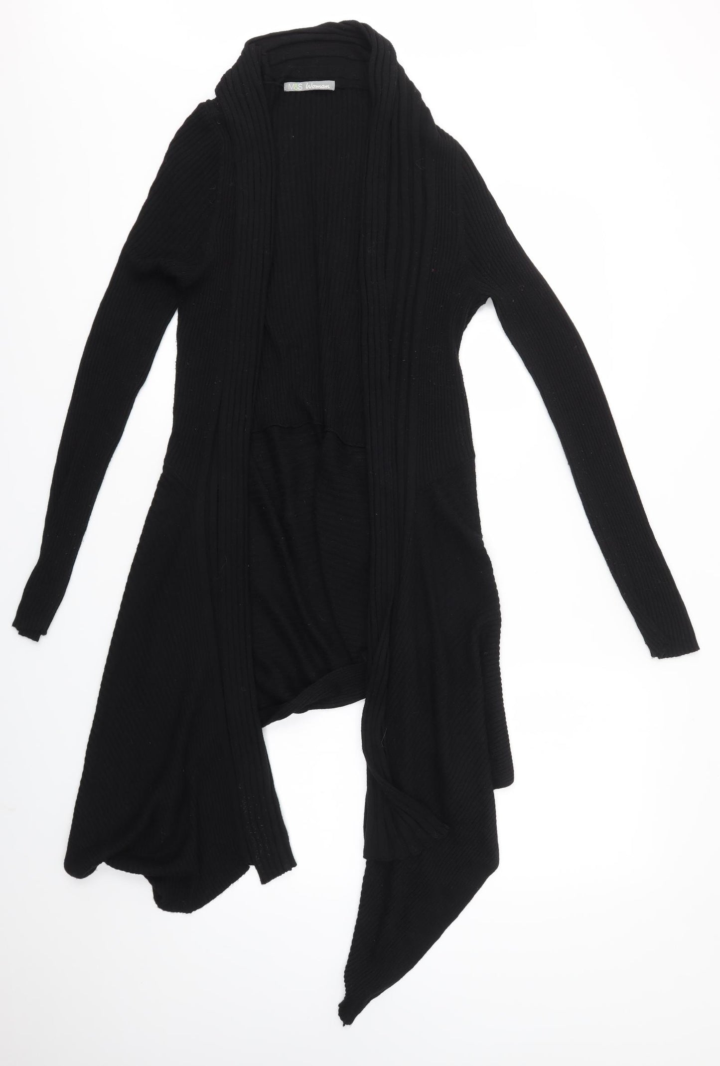 M&S Womens Black   Cardigan Jumper Size 16