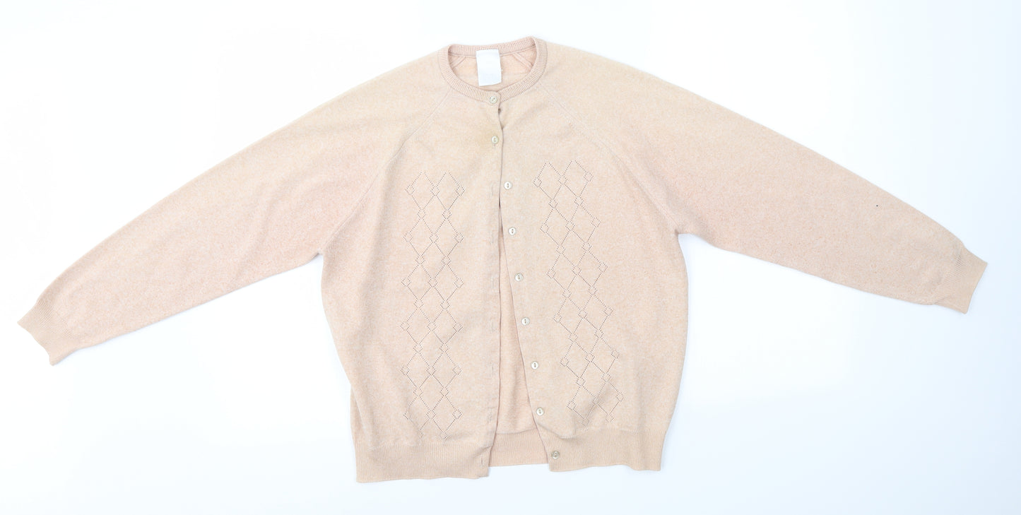 Preworn Womens Pink   Cardigan Jumper Size 12