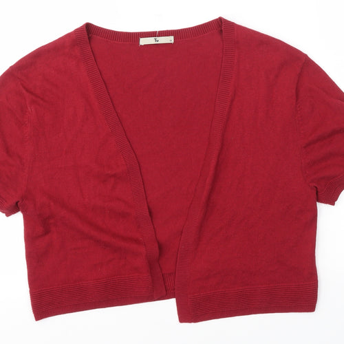 TU Womens Red   Cardigan Jumper Size 12