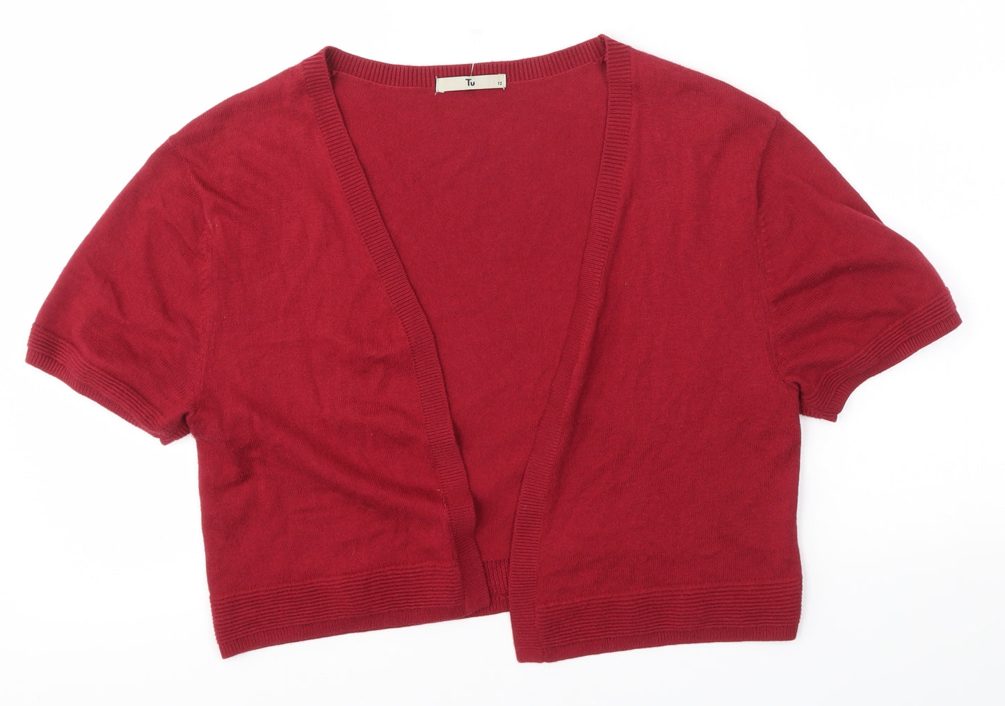 TU Womens Red   Cardigan Jumper Size 12
