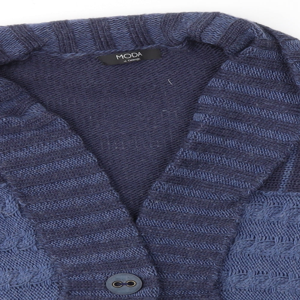 George Womens Blue   Cardigan Jumper Size 10